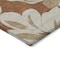 Homeroots 5' X 8' Terra Cotta And Beige Floral Washable Indoor Outdoor Area Rug 589585 - alternate 7