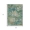 Homeroots 9' X 12' Teal Blue Beige And Denim Blue Abstract Washable Indoor Outdoor Area Rug 630751 - alternate 7