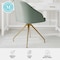 Martha Stewart Sora Upholstered Stationary Office Chair in Sage/Polished Brass CH-222119-SG-GLD-MS - alternate 10