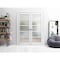Sartodoors Solid French Double Doors White Solid Core Modern Interior QUADRO4002DD-NOR-36 - alternate 1