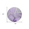 Homeroots 8' Purple And Ivory Round Abstract Washable Indoor Outdoor Area Rug 559708 - alternate 6
