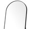 Homeroots 70" Black Metal Arch Wall Mounted Leaning Or Freestanding Framed Full Length Mirror 719121 - alternate 4