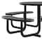 Flash Furniture Round Black, Polyethylene, Steel, 82.5 in L SLF-EMR-46ADA-BK-GG - alternate 6