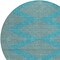 Homeroots 8' Teal Blue And Pink Round Geometric Washable Indoor Outdoor Area Rug 598790 - alternate 8