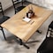 Flash Furniture Bennett 30 in x 48 in Solid Wood Indoor Tabletop in Natural with Dual 5 in x 22 in Dining GSF-REC3048-NAT-T0522-GG - alternate 10