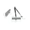 Global Door Controls Commercial Grade 3 Door Closer with Parallel Arm Bracket in Aluminum - Size 4 TC2204-PA-AL - alternate 8