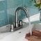 Anzzi Remnants 4 in. Centerset 2-Handle High-Arc Bathroom Sink Faucet in Chrome with Drain Assembly L-AZ300CH - alternate 4