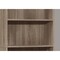 Homeroots 71" Taupe Distressed Wood Adjustable Five Tier Bookcase 355725 - alternate 6