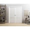 Sartodoors Sliding Double Pocket Doors 48 x 96 inches, Louver 3388 Primed Wh1te, Kit Rail Hardware, Solid Wo LOUVER3388DP-PRI-72 - alternate 4