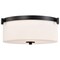 Nuvo Liam, 3 Light Flush Mount, Matte Black, White Opal Glass 60/8217 - alternate 6