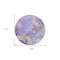 Homeroots 8' Round Gray and Purple Round Abstract Washable Non Skid Indoor Outdoor Area Rug 559528 - alternate 7