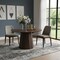 Homeroots 46" Brown Wood Pedestal Base Round Top Dining Table 720959 - alternate 5