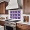 Homeroots 6" x 6" Blue And Pink Vinyl Arabesque Peel And Stick Removable Tiles 569391 - alternate 8