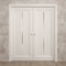 Sartodoors Sliding French Double Pocket Doors 36 x 96 inches, Ego 5014 Painted White Oak, Kit Rail Hardware ,  EGO5014DP-PWO-3696 - alternate 5