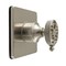 Kingston Brass Single-Handle Three-Way Diverter Valve with Square Trim Kit, Brushed Nickel KS3048RKX - alternate 1