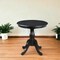 Homeroots 36" Black Rounded Solid Manufactured Wood And Solid Wood Pedestal Base Dining Table 517751 - alternate 4