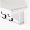 Homeroots Classic White Wood Wide Four Hook Hanging Coat Rack 397774 - alternate 9