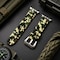 Elegani Rubber Band Compatible with Apple Watch 45mm, Green, Green/Yellow Gold/Rose Gold Buckle RSCMB2-GRN-45 - alternate 4