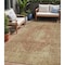 Homeroots 5' X 8' Rust And Beige Medallion Washable Indoor Outdoor Area Rug 616473 - alternate 1