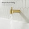 Kibi Circular Wall Mounted 1/2 in Slip-On Tub Spout with Diverter, Brushed Gold TS102BG - alternate 9