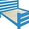 Homeroots Caribbean Blue Solid Wood Twin Bed Frame 546936 - alternate 6