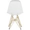 Leisuremod Cresco Plastic Dining Side Chair with Gold Base, Clear CR19CLG - alternate 9