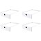 Bella Storage Solutions Bella Medium White Stackable Storage Bins w/ Lids - Modular Bathroom/Kitchen/Closet Organizer, 4PK 606584 - alternate 1