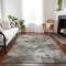 Homeroots 9' X 12' Beige Taupe And Gray Abstract Washable Indoor Outdoor Area Rug 577749 - alternate 7