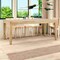 Homeroots 72" Natural Solid Wood Dining Table 549037 - alternate 10