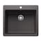 Blanco Liven SILGRANIT 25in Single Bowl Dual Mount Kitchen Sink - Cinder 443220 - alternate 1