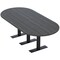 Skutchi Designs 8 Person Conference Table With Power Unit | 8' Racetrack Table | Harmony Series HAR-RAC-48X96-T.BK-WA7949-NA - alternate 1