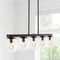 Jonathan Y Luca Parisian 45.5" 5-Light Modern Glam Iron Globe Linear LED Pendant, Black/Clear JYL7572B - alternate 11