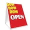 Signmission Now Open, 24 Inch x 18 Inch A-frame Yard Sign, Plastic Sign SBC-1824-Now Open - alternate 1