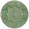 Homeroots 8' Emerald Round Medallion Washable Indoor Outdoor Area Rug 608018 - alternate 8