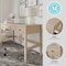 Martha Stewart 21.75 in H, 47.25 in W X Engineered Wood, Steel, Light Natural Frame/Antique Bronze Hardware NAN-PS-23512-LNT-BZ-MS - alternate 9