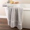 Lavish Home 6PC Bathroom Towels Set 100% Cotton Bathroom Accessories Soft Towel Set for Shower, Gym, Dorm, Spa 67-0035-GRY - alternate 8
