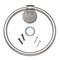 Oakbrook Collection Brushed Nickel Towel Ring Die Cast Zinc BH-OB4001BN - alternate 4