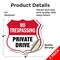 Signmission No Trespassing Shield Sign Private Drive, 4 inch X 4 inch, Vinyl Decal, 2PK SHI-D-2PACK-4-408 - alternate 5