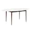 Homeroots 63" White And Brown Oval Dining Table 400751 - alternate 5