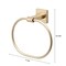 Gliderite Hardware Alpine Collection Towel Ring Champagne Gold Bathroom Hardware 9040-SQ-CHPG-1 - alternate 3