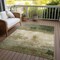 Homeroots 9' X 12' Fern Green And Beige Abstract Washable Indoor Outdoor Area Rug 603021 - alternate 9
