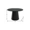 Homeroots 46" Black Solid Wood Pedestal Base Round Top Dining Table 721061 - alternate 6