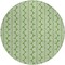 Homeroots 8' Green And Ivory Round Ogee Washable Indoor Outdoor Area Rug 601562 - alternate 9