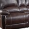 Homeroots 76in Brown Faux Leather Manual Reclining Love Seat With Storage 329410 - alternate 5