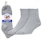 Railroad Sock Men's Quarter Sport Socks, Grey, 3PK 1568 GY - alternate 1