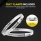 Ipower HealSmart 3in 16 Ft Aluminum Ducting Flexible, Heavy-Duty Four-Layer Protection with 2 Duct Clamps,  GLDUCT3X16CPVCBLK - alternate 7