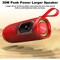Bobtot Portable Bluetooth Speaker, Red, IPX6 Waterproof Speaker w/Bass, 15W, RGB, 15H Playtime, Dual 803784 - alternate 6
