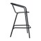 Flash Furniture Lila  Commercial Grade Indoor-Outdoor PE Rattan Restaurant Barstool with Black Aluminum Frame and Footrest in Gray, PK2 2-SDA-AD632032R-GY-GG - alternate 18