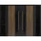 Vdomdoors Aluminum Double Doors Dekton 0163 Venezia Noce 2 Sidelights Entry Door Painted (W100xH80) Left hand DEKTON0163DEXD-VEN-W14+72+14xH80-LH-I - alternate 1