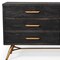 Homeroots 63" Dark Brown Solid Wood Six Drawer Double Dresser 473119 - alternate 9